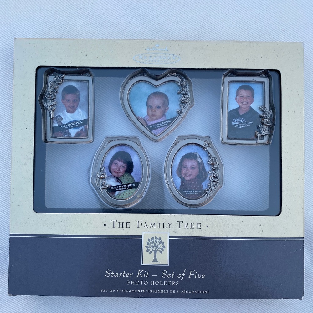 Hallmark Keepsake Ornament The Family Tree Starter Kit Set of Five New in Box